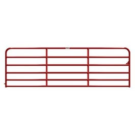 Heavy Duty Gate, 6-Rail, Red, 14-Ft.