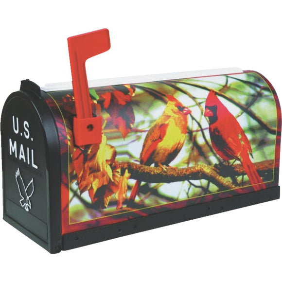 Flambeau No. 1 Cardinal Decorative Plastic Post Mount Mailbox