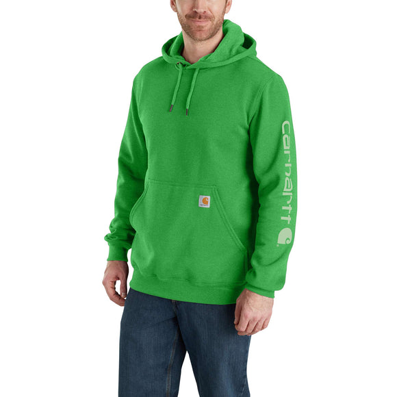 Carhartt Loose Fit Midweight Logo Sleeve Graphic Sweatshirt in Olive Green Heather (Regular)