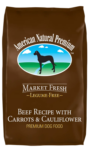 American Natural Premium Market Fresh Legume-Free Beef Recipe with Carrots & Cauliflower Premium Dog Food