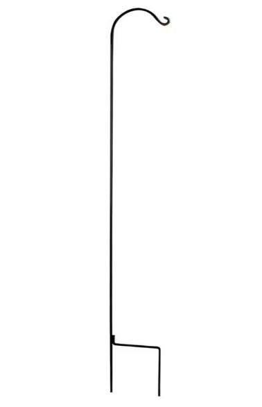 Panacea Hookery Wrought Iron Single Square Shepherd Hook