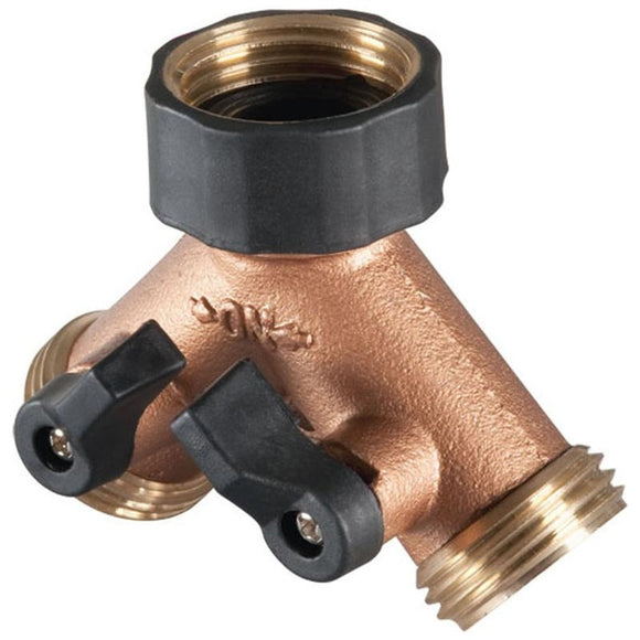 BRASS 2 WAY HOSE VALVE (5 INCH)