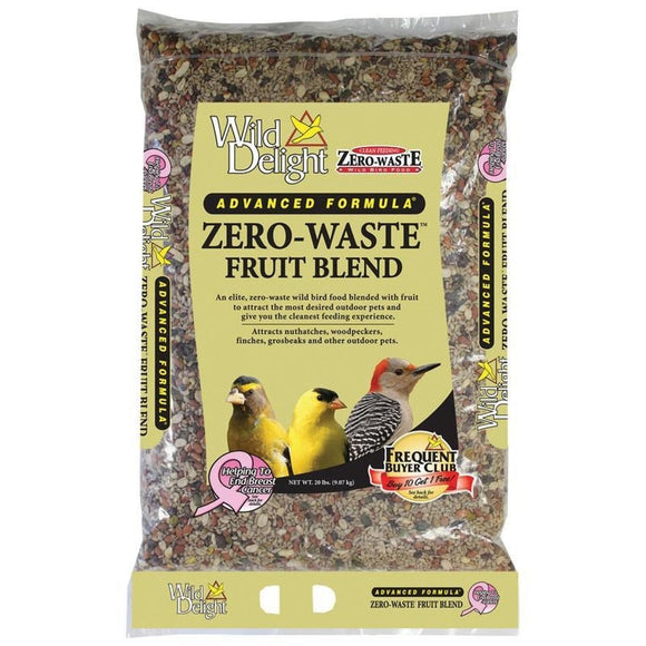 WILD DELIGHT ZERO-WASTE FRUIT BLEND BIRD FOOD (20 lb)