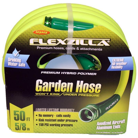 FLEXZILLA GARDEN HOSE (5/8 INCH X 50 FOOT, GREEN)